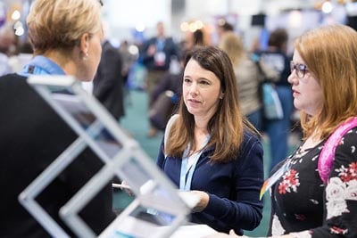 Group of 2018 ANCC Magnet Conference participants at Exhibit hall