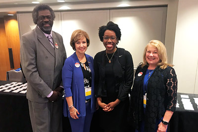 ANA President Ernest Grant, ANA Enterprise CNO Debbie Hatmaker, U.S. Rep. Lauren Underwood (D-IL), ANA Enterprise CEO Loressa Cole on Hill Day