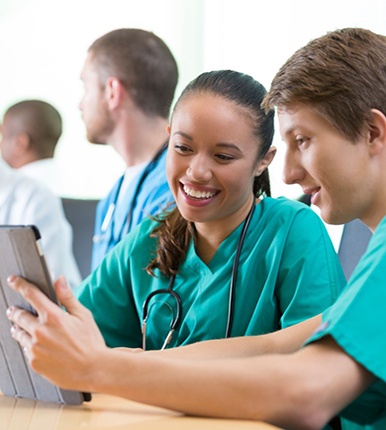 nurses studying